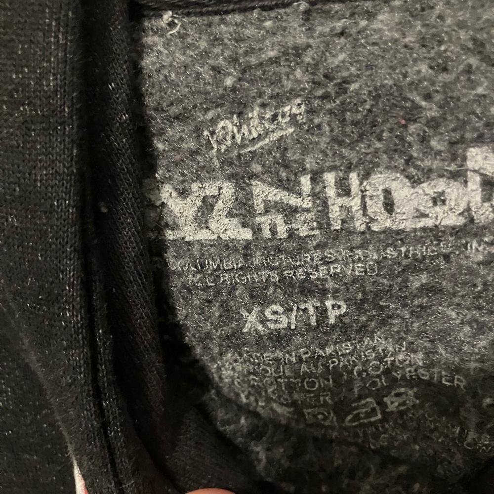 Boyz in the Hood Women’s XS Black Crop Top Hoodie - Picture 3 of 3